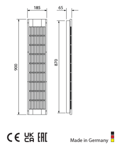 Alternative view of EOS Infrapanel IRS35 RHK 350 Watt