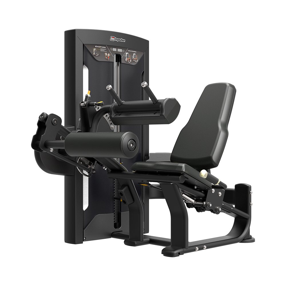 Impulse FE Seated Leg Curl, Sort, 136kg